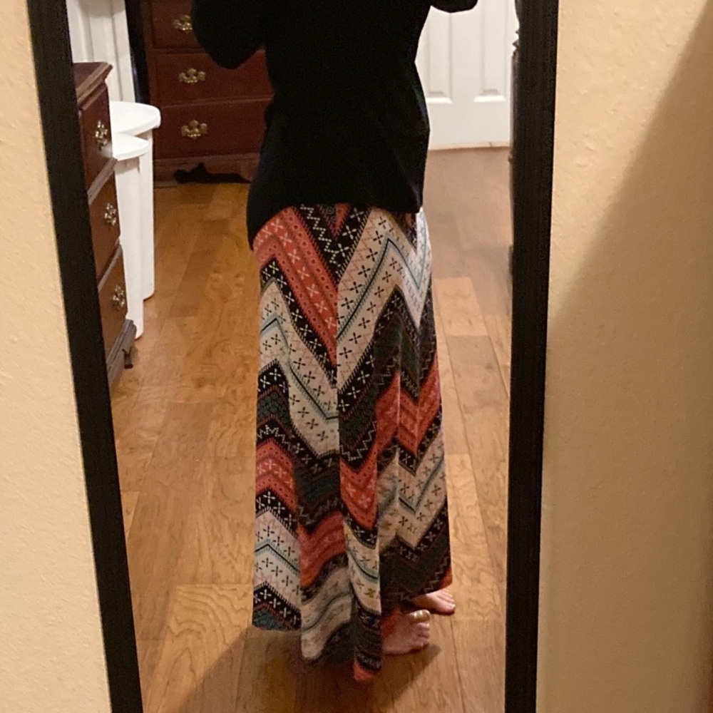 3/$10 - Bright Colorful Maxi Skirt - Picture 2 of 5